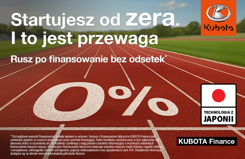 Finansowanie fabryczene KUBOTA Finance