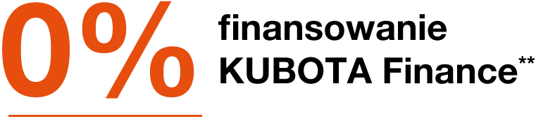0% finansowanie KUBOTA Finance