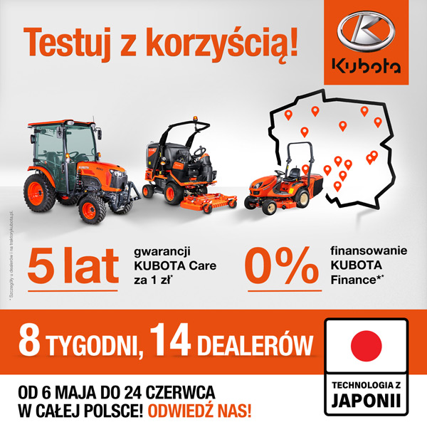 Kubota - Testuj z korzyścią